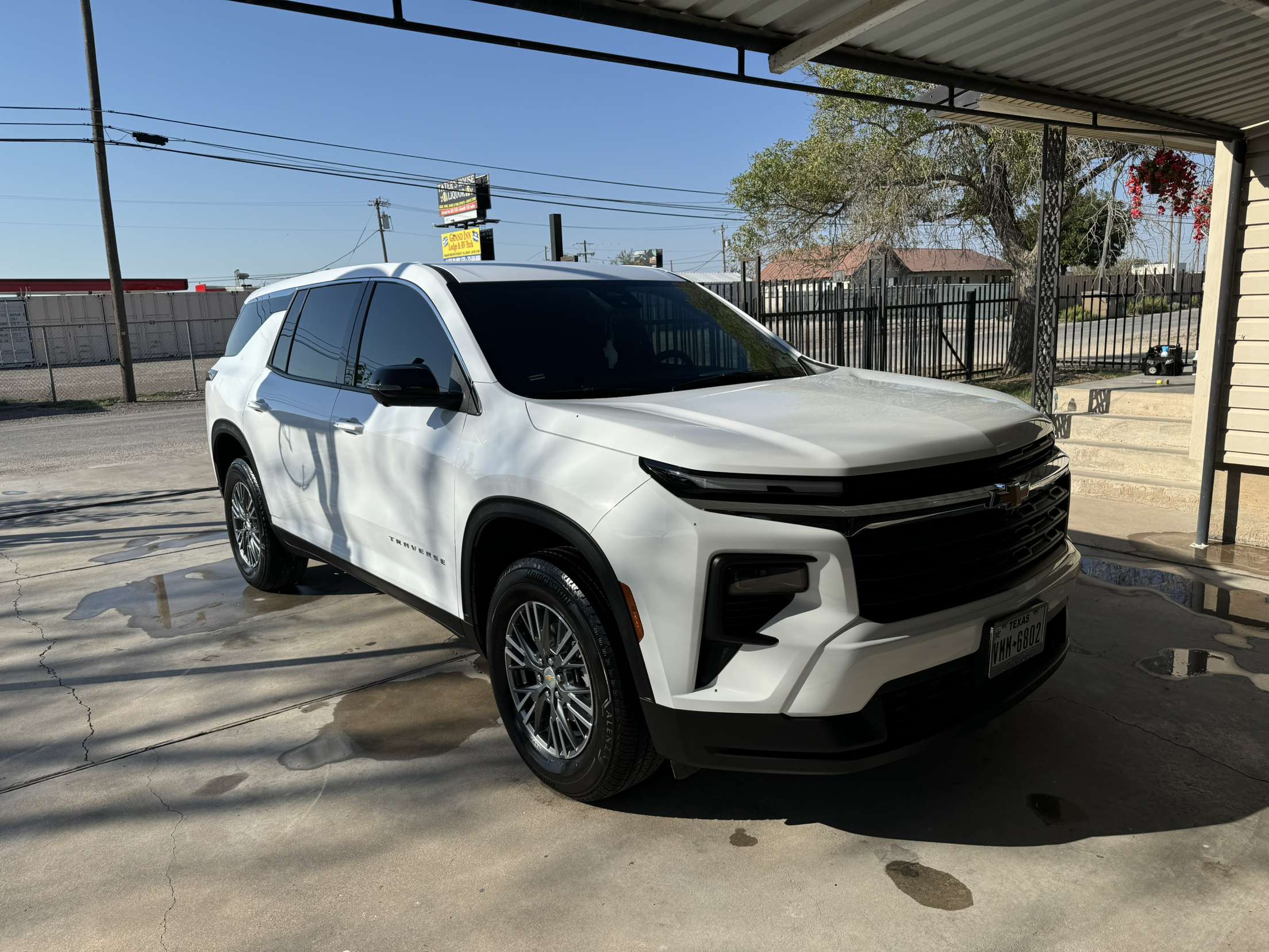 White Chevy Blazer mobile detailing with road-ready shine